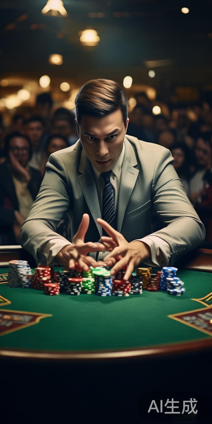 无论投注金额多大，“梭哈”行为都意味着将所有储蓄投